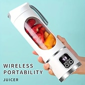 abordables appareils électroménagers-Extracteur de jus à glace pilée rechargeable par USB, portable, pour l&#039;extérieur, avec tasse et 12 couteaux