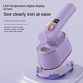 cheap Household Appliances-Digital Display Handheld Convenient Hanging Ironing Machine for Home Travel Dormitory Steam Hanging Ironing Machine Electric Ironing Machine