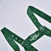 voordelige Heren-Oktoberfest Lederhosen Hemd Alpine Hoed Bavarian Duits Weiden Voor heren Carnaval Feest Bierfestival Doek in traditionele stijl Blouse Short Outfits