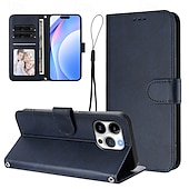 economico Cover per iPhone-telefono Custodia Per iPhone 16 Pro Max Plus iPhone 16 iPhone 16 Plus iPhone 16 Pro iPhone 15 iPhone 15 14 Pro Max Plus Custodia Portafoglio con Supporto Protezione Completa Con Cinturino da Polso