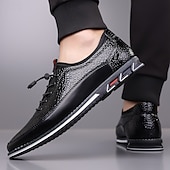 abordables Baskets-Baskets décontractées en similicuir texturé pour homme – chaussures à lacets légères pour la marche quotidienne, les voyages et le style urbain du week-end