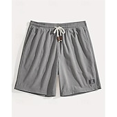 tanie Szorty casualowe-Męskie Szorty waflowe Szorty Letnie szorty Szorty na co dzień Kieszeń Elastyczny pas Ściągana na sznurek Równina Komfort Oddychający Do kolan Na zewnątrz Urlop Sportowy Codzienny Czarny Biały Średnio