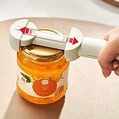 お買い得  キッチン用品＆小物-多機能マグネット式缶切り、引き込み式瓶蓋取り外し器、ボトルオープナー、握りやすいビールキャップポッパー、高齢者や家庭用キッチンツール