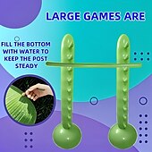 お買い得  屋外活動-ポータブルインフレータブルゲームセット、低めのデザイン、耐久性のあるPVC素材、ホームパーティーに最適、インタラクティブな集まり、チームビルディング、ビーチでの楽しい家族向けホリデーゲーム、耐久性のあるPVCセット、ビーチゲーム