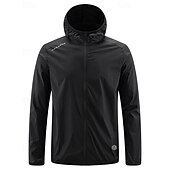 abordables Vestes de course-Femmes Veste de course Veste d&#039;extérieur Veste à capuche Cordon de serrage Poche à Fermeture Éclair manche longue Top Athleisure Coupe-vent UPF 50+ Respirant Pêche Randonnée Course Tenue de sport