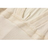 ieftine Rochii Boho-Pentru femei Rochii Midi Rochie Boho Rochie occidentală Modă În aer liber Vacanță Concediu Fit regulat Simplu Manșon Lung În V Caisă Vară