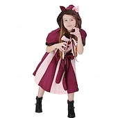 economico Costumi per bambine-Alice nel paese delle meraviglie Fiaba Gatto del Cheshire Vestito Costume Personaggi dei libri di fiabe Carino Cosplay di film for Ragazze Bambini Halloween Carnevale Giornata mondiale del libro