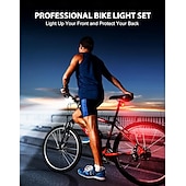 halpa Työvalot-alumiiniset pyöränvalot erittäin kirkkaat, 1000 lumenin pyöränvalot, useita tiloja &amp;kestävä alumiiniseoksesta valmistettu polkupyörän valo, IP65-vedenpitävä &amp;USB-ladattava polkupyörän ajovalo ja