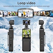 abordables Caméras, appareils photo et vidéo-Caméra d&#039;action à objectif pivotant Ultra HD 4K - enregistrement en boucle &amp;Caméra corporelle portative étanche et antichoc à vision nocturne pour le ski, le cyclisme et les aventures en plein air
