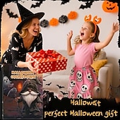 halpa Halloweenin ripustettavat ja pöytätason koristeet-Halloween-tonttu-adventtikalenteri 2025, 24 osaa, tonttukoristeita, lähtölaskenta, Halloween-adventtikalenteri lapselle, kääpiökoriste
