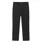 ieftine Costume de nuntă-A bărbaților Nuntă Petrecere Costume Negru+Alb Oficial Picior de vară Fit adaptat Set 3 piese Un singur rând, un nasture