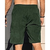 economico Pantaloncini casual-Per uomo Shorts Pantaloncini Estivi Pantaloncini casual Pantaloncini di velluto a coste Tasca Elastico in vita Coulisse Semplice Comodità Traspirante Corto All&#039;aperto Vacanza Canotta sportiva Casual