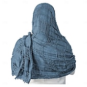 ieftine Cloae și pelerine-Retro / vintage Medieval Renascentist eșarfă Capișon Șaluri Viching Ranger ripped Costume de fancy Bărbați Pentru femei Unisex Viching Halloween Carnaval Petrecere Performanță LARP Adulți Șal