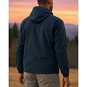 preiswerte Wasserdichte Jacken-Herren Windjacke Wanderjacke Außen Sonnenschutz Leicht Atmungsaktiv Wanderoutfits Wanderbekleidung Sommer Frühling Jacke Camping / Wandern / Höhlenforschung Laufen Einfarbig Schwarz Hellgrau Purpur