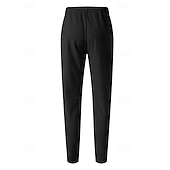 preiswerte Gerade Bein-Herren Jogginghose Hose Faltenhose Waffelhose Tasche Elastischer Bund Kordelzug Einfach Komfort Sport im Freien Täglich Mode Lässig Schwarz Weiß Mikroelastisch