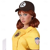 A League of Their Own Kit Costume Wig for Adults – Synthetic Wig for Halloween, Cosplay & 1940s Themed Parties3