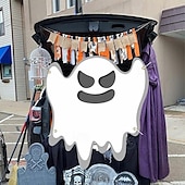 cheap Halloween Outdoor Decor-Halloween Trunk Treat Car Banner Car Decoration,Ghost Halloween Decorations Halloween Fabric Car Decoration Halloween Car Trunk Decoration Ghost Pumpkin Wall Covering