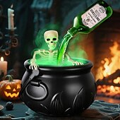 abordables Nouveautés-Décoration d&#039;Halloween, bol de sorcier noir, bouteille flottante magique et diffuseur, bar à domicile, fête magique, squelette d&#039;horreur, accessoires de bricolage pour Halloween