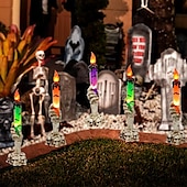 cheap Halloween Indoor-1 Pc 21.5cm Halloween Ghost Hand LED Electronic Candle Decorative Light Indoor Restaurant Party Decoration Light Decoration Light