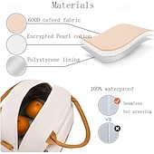 cheap Luggage &amp; Travel Storage-Lunch Bag for Women &amp; Men for Back to School, Office, Picnic, Hiking, Beach Large Capacity Insulated Lunch Tote with Shoulder Strap, Multi-Functional Thermal Bento Bag