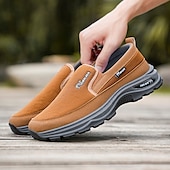 Недорогие Туфли-слипоны для повседневной носки-мужские кроссовки с мягкой подошвой, легкие повседневные мокасины для путешествий, работы и повседневного комфорта