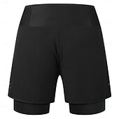 abordables Shorts, collants et pantalons pour hommes-Wosawe – Short de cyclisme d&#039;été Speed Mountain, sous-vêtement une pièce, short de course à pied et de randonnée, multi-poches, respirant, faux deux pièces, cinq pantalons bd116