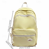 Недорогие Рюкзаки для колледжа-милый школьный рюкзак пастельных тонов для девочек – легкий водонепроницаемый рюкзак с плюшевой подвеской для начальной и средней школы