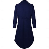 economico Cime-Retrò Vintage Punk &amp; Gotico Medievale Cappotto Smoking Frac Vampiro Cavaliere Costume Per uomo Stile Steampunk Halloween Performance Festa / Sera LARP Adulti Cappotto