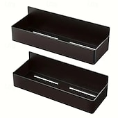 cheap Kitchen Storage-2pcs Large Magnetic Storage Baskets, No Drilling or Adhesive, Removable Multi-Purpose Racks for Fridge, Microwave, Washer Side, Magnetic Spice Organizer for Kitchen