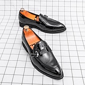 billige Loafers-herresko i skinnende gull – metalliske slip-on-sko til bryllup, kveldsgallaer og forestillinger