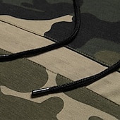 billige grunnleggende sweatsuits-Herre Hattetrøje Joggedress sweatsuit Militærgrønn Kakifarget Med hette Kamuflasje Farge 2 deler Sport &amp; Utendørs Daglig Ferie Polyester Gatemote Grunnleggende Fritid Vår Høst Klær Gensere Gensere