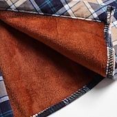 tanie flanelowe koszule-Męskie Codzienna koszula Koszula flanelowa Sprawdź koszulkę Zapinana na guziki koszula Czerwony Niebieski Długi rękaw Pled / Check Klapa Urlop Codzienne Przycisk w dół Odzież Moda Codzienny Wygodny