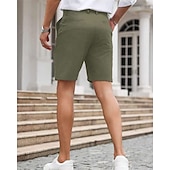ieftine pantaloni scurți de lucru-Bărbați Pantaloni scurti de rochie Pantaloni scurți Burmuda Pantaloni scurți de lucru Buzunar Simplu Confort Respirabil Lungimea genunchiului În aer liber Afaceri Modă Casual Negru Bleumarin