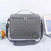 cheap Luggage &amp; Travel Storage-Lunch Bag for Women and Men for Back to School Office Picnic Hiking Beach New Insulated Tote Portable Bento Bag for Work Fresh Keeping Food Container Lunch Box Bag