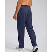 economico Gamba Dritta-Per uomo Pantaloni da tuta Pantaloni Pantaloni della tuta a gamba dritta Tasca Elastico in vita Coulisse Blocco di colori Comodità Sport all'Aperto Quotidiano Moda Casual Nero 1 # Nero Micro-elastico