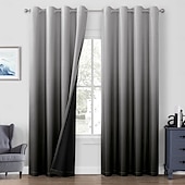 abordables Funda de sofá-Cortinas 2025 nuevas cortinas opacas impresas en 3D con bloqueo total de luz, cortinas recubiertas con diseños gráficos únicos, paneles de ventana modernos para dormitorio o sala de estar