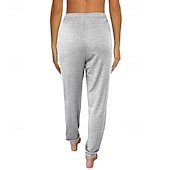 Жен. Брюки Прямой силуэт Уличный стиль На каждый день Полная длина Средняя талия Полотняное плетение Карман Эластичный шнурок Удобный Для улицы Праздники На каждый день Недорогие Прямые Брюки-Жен. Брюки Прямой силуэт Уличный стиль На каждый день Полная длина Средняя талия Полотняное плетение Карман Эластичный шнурок Удобный Для улицы Праздники На каждый день