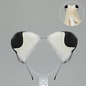 abordables Accessoires de coiffure-Serre-tête oreilles de shiba inu avec queue – accessoires de cosplay oreilles et queue de chien faits à la main, oreilles de chien-loup pour Halloween, fête et jeu de rôle