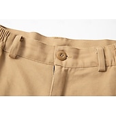 economico All&amp;#39;aperto-Per uomo Pantaloncini cargo Shorts Pantaloncini Estivi Multi-tasche Tasca con Patta Semplice Comodità Indossabile Lunghezza al ginocchio All&#039;aperto Sport Quotidiano Moda Casual Verde Cachi