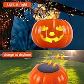 billige Halloween rekvisittbelysning-Solcelledrevet bærbar dekorativ landskapslampe vanntett gulvplugglampe festlig feststemning gårdsplasslampe gresskar plenlampe led hengende lys gårdsplass hagelandskapslampe 1 stk
