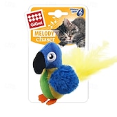 Недорогие Игрушки для кошек-Игрушки для кошек, щебечущие птички, для домашних кошек, интерактивная игрушка для кошек с настоящим электронным пищащим звуком и перьями, игрушки для котят, автоматическая игрушка для дрессировки