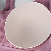 preiswerte Sport-BHs &amp; Westen-Damen Yoga Crop Tank Top Sport-BH Unterwäsche Medium Unterstützung Bürgellos Gefüttert Einfarbig Sport Sportkleidung Hellrosa Meerblau Pilates Laufen Yoga