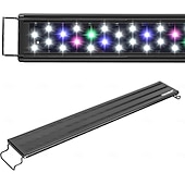 levne Svítidla pro rostliny-24/7 osvětlení akvária LED světlo, režim východu slunce, denního světla a měsíčního světla a DIY režim, nastavitelný časovač, nastavitelný jas, osvětlení akvária s výsuvným držákem, 7 barev pro