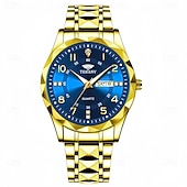 cheap Quartz Watches-Men&#039;s Quartz Watch High-definition Scratch Resistant Rhinestone Decorated Digital Circular Dial Night Light Display Date Calendar Multifunctional Fully Automatic Watch Birthday and Holiday Gift