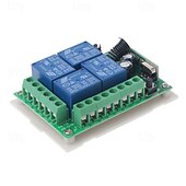 cheap Smart Switch-DC12V 4CH RF Wireless Remote Control Switch/10A Relay Receiver Learning Code ON OFF Switch 433mhz