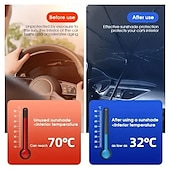 abordables Paraguas-Parasol anti-UV para parabrisas delantero de coche, bloqueador solar, aislamiento térmico, visera plegable para aparcamiento en verano, protección interior