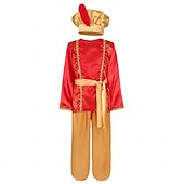 tanie Stroje dla chłopców-Bajka Baśnie tysiąca i jednej nocy Książę Alladyn Kostium Cosplay Stroje Postacie z bajek Tradycyjny Kostiumy z filmów for Dla chłopców Dla dzieci Halloween Karnawał Światowy Dzień Książki Spektakl
