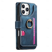 お買い得  iPhone用ケース-電話 ケース 用途 iPhone 16 Pro Max プラス iPhone 16 iPhone 16プラス iPhone 16プロ iPhone15 iPhone 15 Pro Max iPhone 15 14 Pro Max Plus iPhone 13 Pro Max ウォレットカードケース ジッパ－ キックスタンド カード挿入口 レトロ風 TPU ナイロン PUレザー