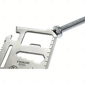 baratos Equipamento de Camping-Pacote com 1 peça 11 em 1 cartão de crédito multiferramenta - carteira multiferramenta ferramenta tática de sobrevivência com faca, abridor de garrafas e muito mais - presente de pai para homens