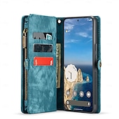 お買い得  その他のスマホケース-電話 ケース 用途 グーグル ピクセル9プロ ピクセル9プロXL ピクセル9 ピクセル9a ウォレットカードケース 取り外し可 ジッパ－ リストストラップ付き TPU PUレザー